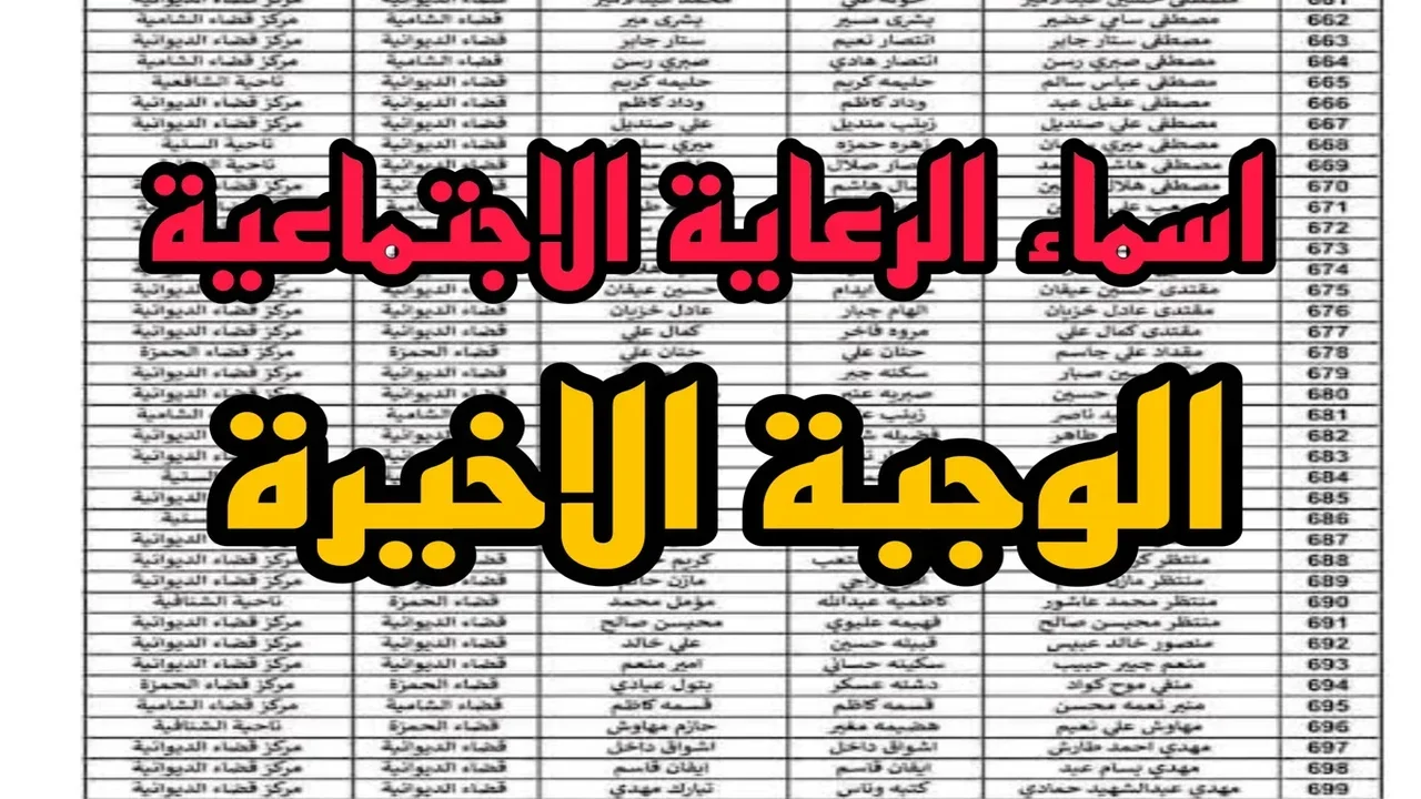 اسماء الرعاية الاجتماعية الوجبة الأخيرة منصة مظلتي
