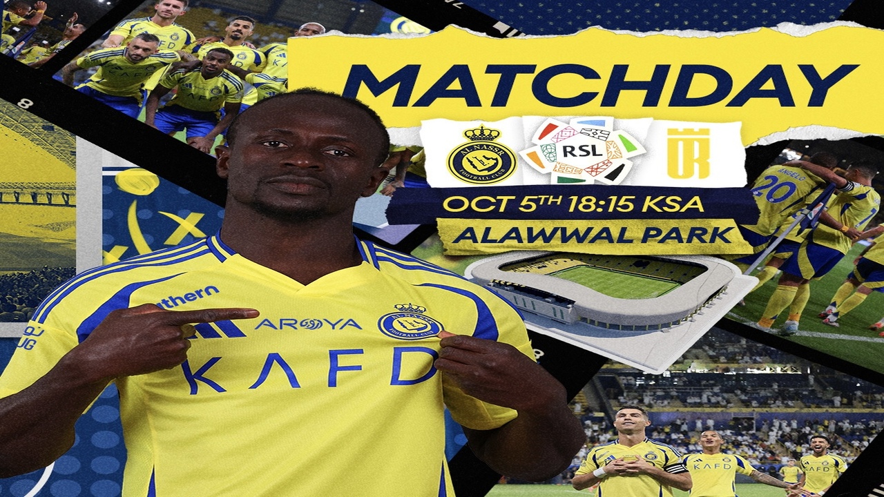 ما هي القنوات الناقلة لمباراة النصر والعروبة في دوري روشن السعودي 2024-2025