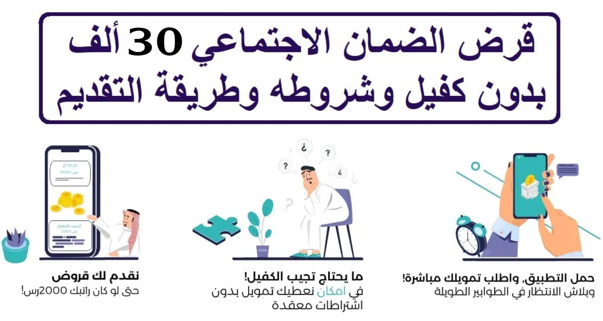 احصل على 30 ألف ريال بسهولة مع قرض الضمان الاجتماعي بدون كفيل.. هُنا دليلك الشامل لتحقيق الاستفادة القصوى