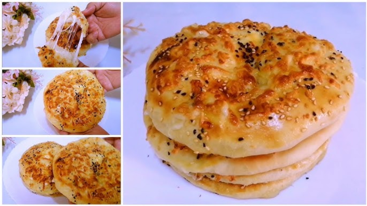فطائر الجبنة التركية في الطاسة بقوام طري وحشوة لذيذة لتحضير سريع بدون فرن والطعم رائع للفطار والعشاء