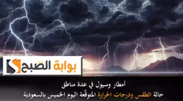 أمطار وسيول في عدة مناطق.حالة الطقس ودرجات الحرارة المتوقَّعة اليوم الخميس بالسعودية