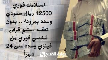 استلامك فوري 12500 ريال سعودي وسدد بمرونة . بدون تعقيد استلم قرض شخصي فوري من فينزي وسدد على 24 شهراً