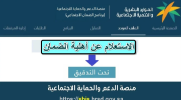 الاستعلام عن أهلية الضمان