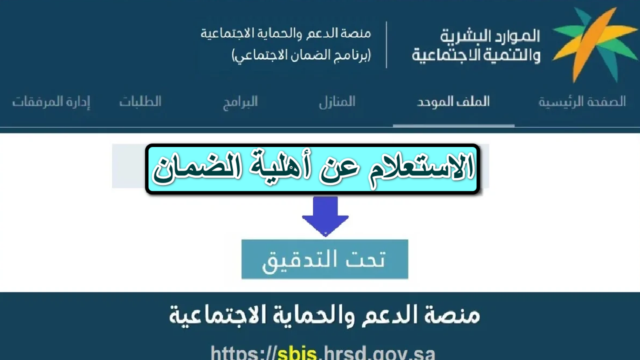 تأكد من استحقاقك الآن ... خطوات الاستعلام عن أهلية الضمان الاجتماعي المطور دفعة 35 شهر نوفمبر 2024 2 تأكد من استحقاقك الآن … خطوات الاستعلام عن أهلية الضمان الاجتماعي المطور دفعة 35 شهر نوفمبر 2024