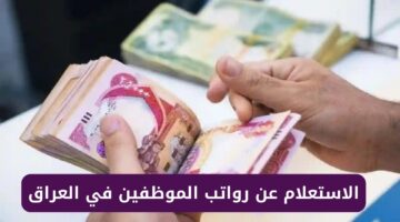 الاستعلام عن رواتب الموظفين في العراق