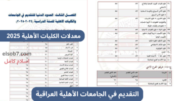 التقديم في الجامعات الأهلية العراقية