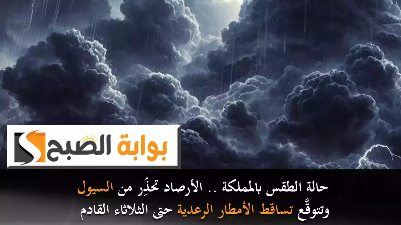 حالة الطقس بالمملكة .. الأرصاد تحذِّر من السيول وتتوقَّع تساقط الأمطار الرعدية حتى الثلاثاء القادم