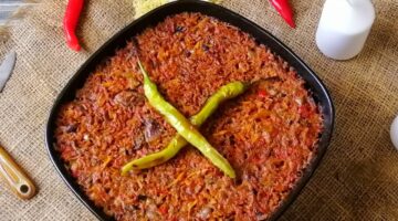 طريقة عمل طاجن لسان العصفور بالكبد والقوانص