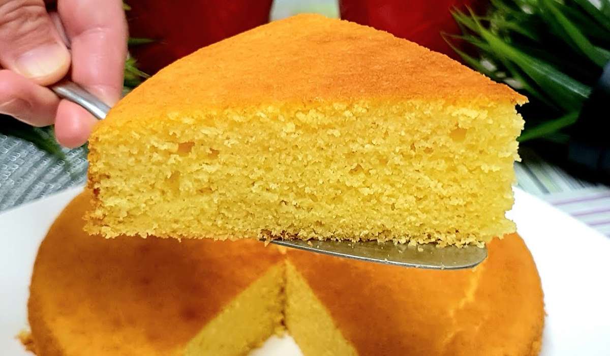 كيكة الذرة الهشة اعمليها في دقائق بمكونات بسيطة ومتوفرة في البيت