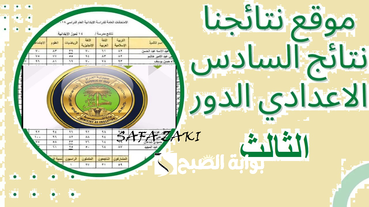 التربية العراقية .. موعد اعلان نتائج السادس الاعدادي الدور الثالث 2024 بالعراق موقع نتائجنا عموم المحافظات