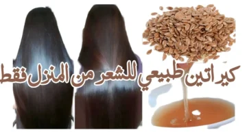 وصفات بذور الكتان الكيراتين الطبيعي لفرد الشعر 1