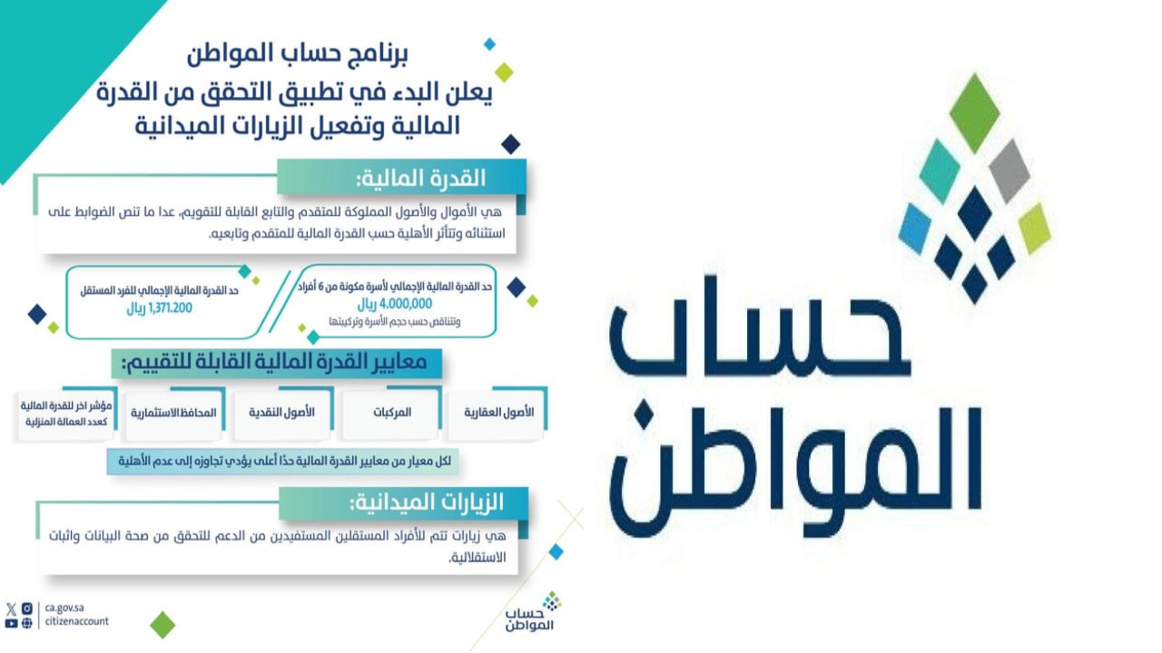 حتى لا يتوقف الدعم .. حساب المواطن يعلن عن الحد المانع للقدرة المالية 5 حتى لا يتوقف الدعم .. حساب المواطن يعلن عن الحد المانع للقدرة المالية