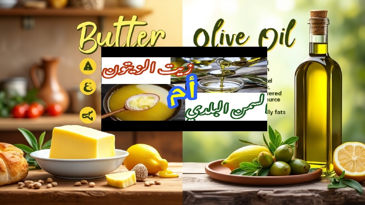 أيهما الأفضل لصحة  قلبك وجسمك .. مقارنة بين السمن البلدي وزيت الزيتون