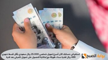 أسرع تمويل شخصي 25.000 ريال