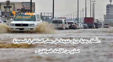 أمطار رعدية وريااح شديدة في السعودية