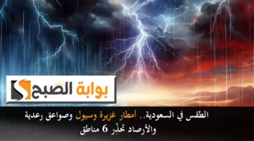 الطقس في السعودية. أمطار غزيرة وسيول وصواعق رعدية والأرصاد تحذِّر 6 مناطق