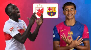القنوات الناقلة لماتش برشلونة وسرفينا زفيزدا اليوم في دوري أبطال أوروبا 2024 2025
