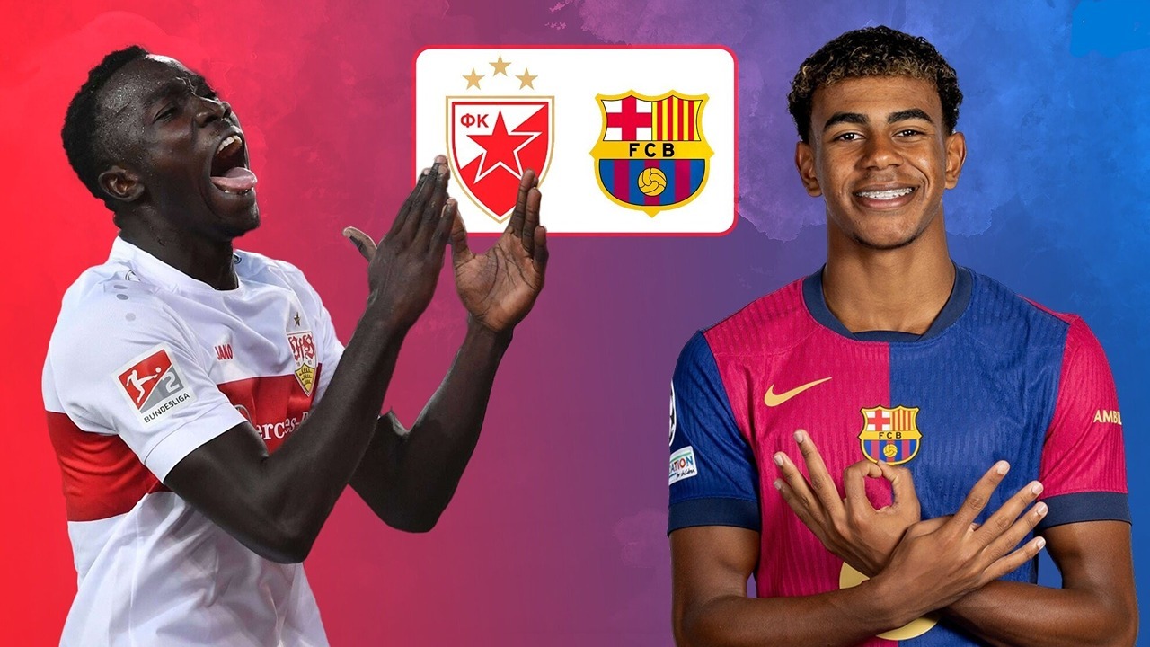 “Barcelona vs Crvena Zvezda”.. القنوات الناقلة لماتش برشلونة وسرفينا زفيزدا اليوم في دوري أبطال أوروبا 2024-2025