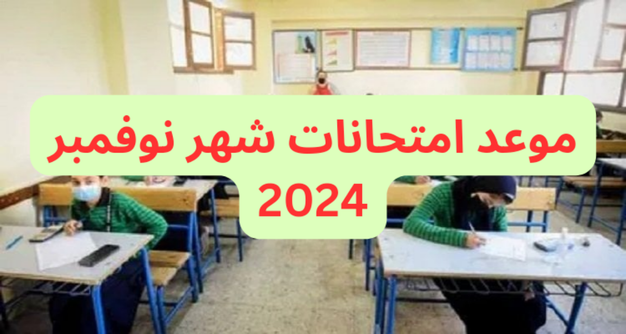 موعد امتحانات نوفمبر 2024 لصفوف النقل..مواصفات ورقة الأسئلة 5 موعد امتحانات نوفمبر 2024 لصفوف النقل..مواصفات ورقة الأسئلة