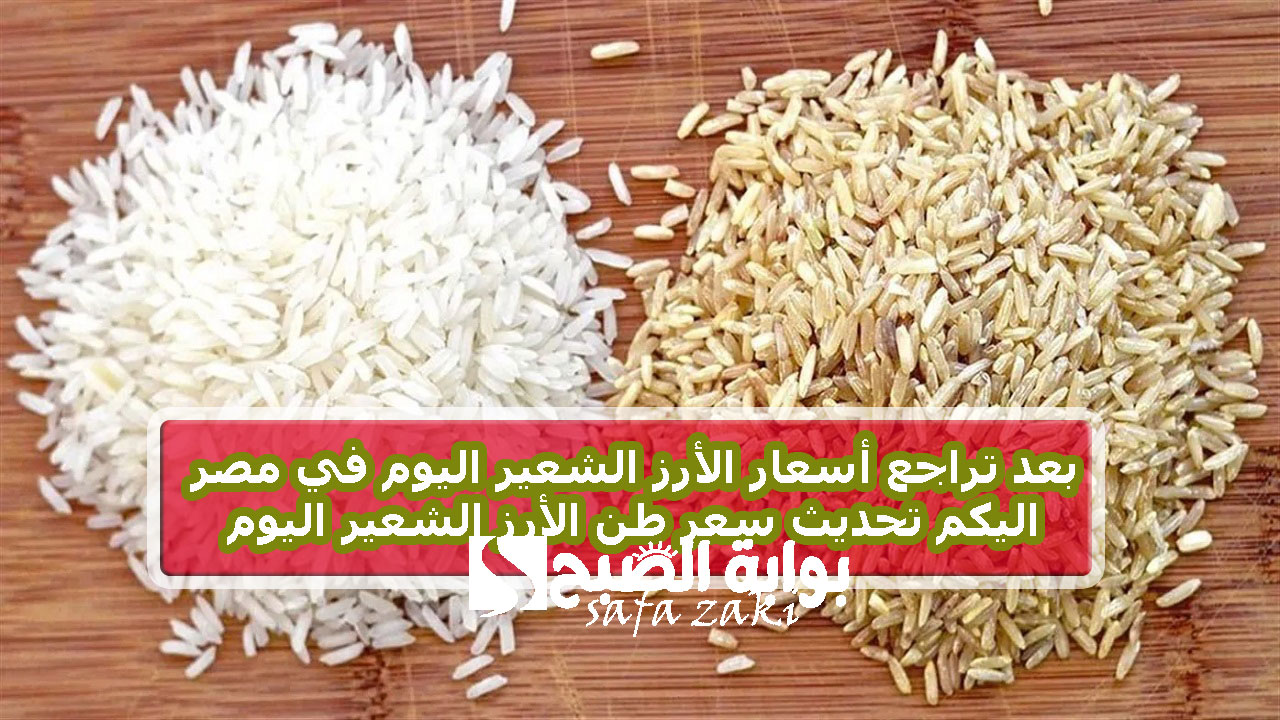بعد تراجع أسعار الأرز الشعير اليوم في مصر اليكم تحديث سعر طن الأرز الشعير اليوم السبت 30-11-2024 في الأسواق والمحافظات 5 بعد تراجع أسعار الأرز الشعير اليوم في مصر اليكم تحديث سعر طن الأرز الشعير اليوم السبت 30-11-2024 في الأسواق والمحافظات