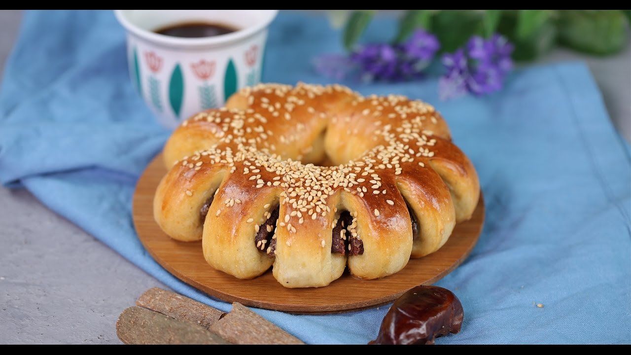 طريقة عمل خبز الحليب بحشوة التمر