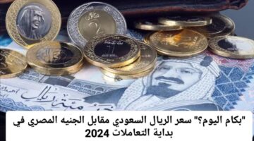 سعر الريال مقابل الجنيه المصري