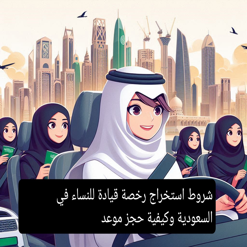 ما هي شروط استخراج رخصة قيادة للنساء في السعودية والرسوم المطلوبة وحجز موعد 1446