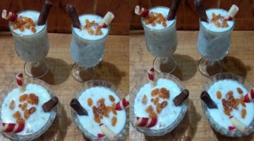طريقة عمل البليلة باللبن والنشا1