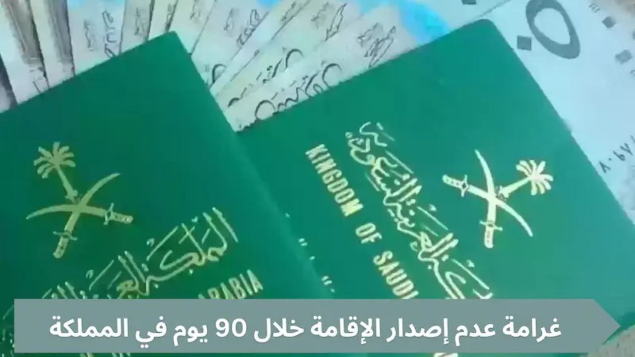 كم غرامة عدم إصدار الإقامة خلال 90 يوم في المملكة وخطوات إصدارها؟