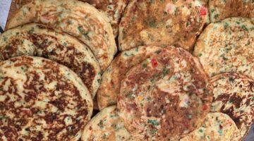فطائر الطاسة بالخضار