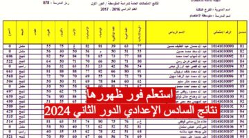 موعد إعلان نتائج السادس الإعدادي الدور الثالث 2024