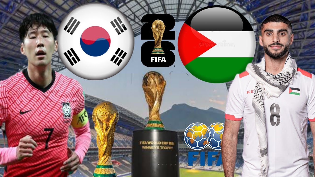 الجولة الـ6.. القنوات الناقلة لمباراة فلسطين وكوريا الجنوبية في تصفيات كأس العالم 2026