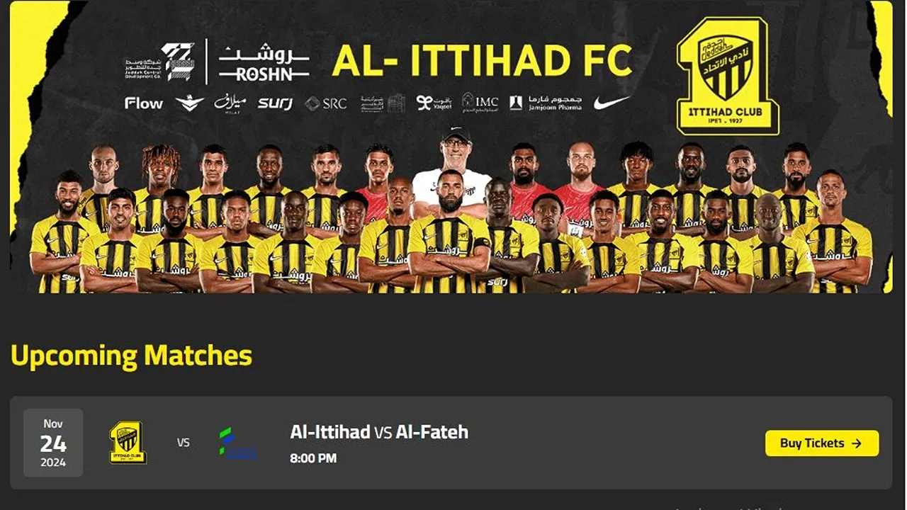 “شجع العميد”.. موعد وطريقة حجز تذاكر مباراة الاتحاد والفتح في دوري روشن السعودي