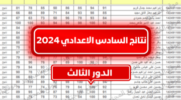 نتائج السادس الاعدادي