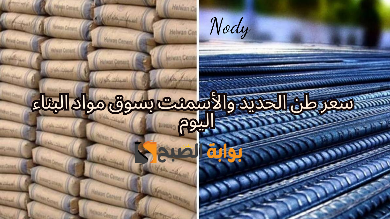 سعر طن الحديد والأسمنت بسوق مواد البناء اليوم في جميع المصانع