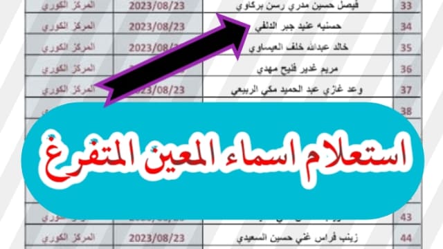 أسماء المعين المتفرغ في العراق 2024 جميع المحافظات هيئة رعاية ذوي الإعاقة molsa.gov.iq