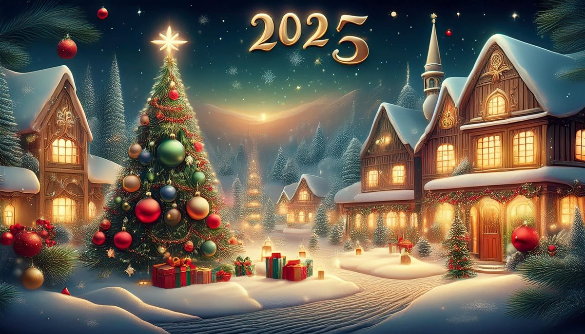 Happy New Year 2025 أجمل خلفيات وصور رأس السنة جاهزة للتحميل للتهنئة والاحتفال