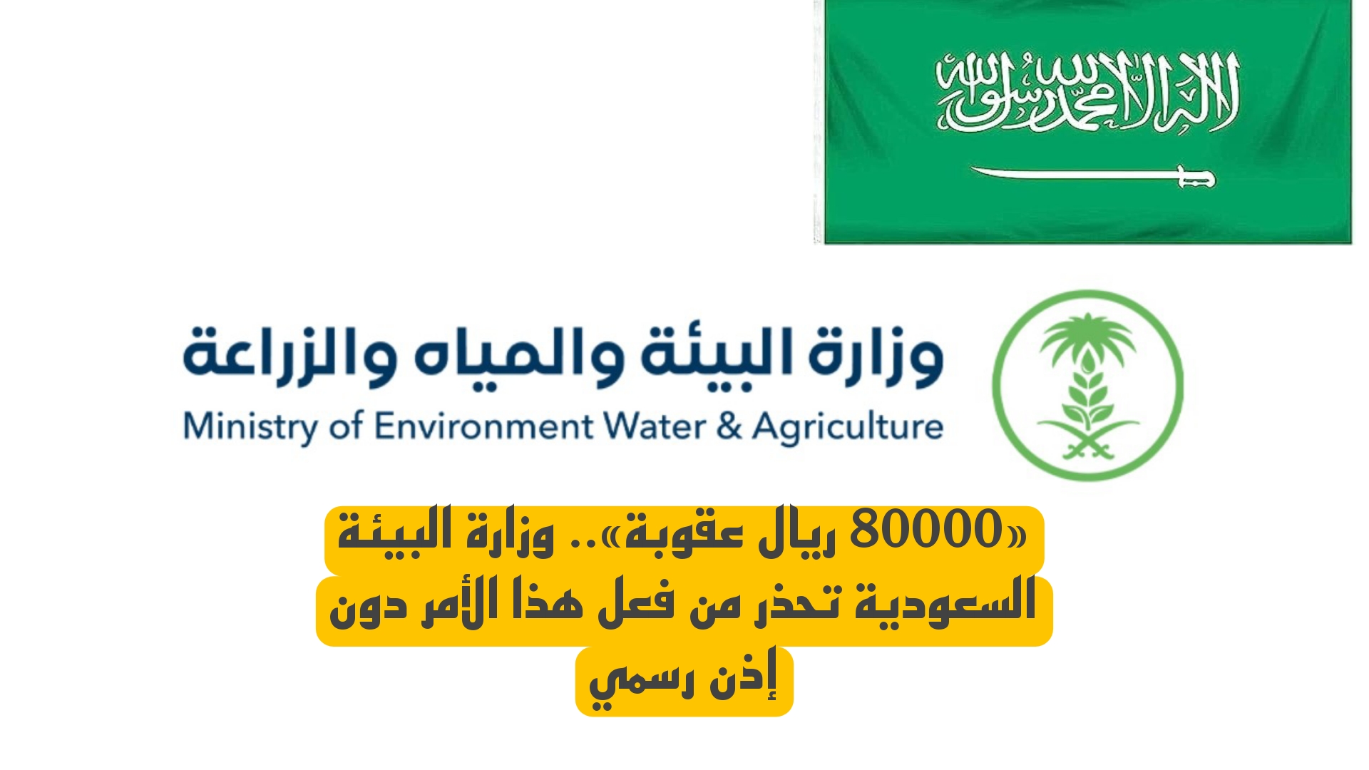«80000 ريال عقوبة».. وزارة البيئة السعودية تحذر من فعل هذا الأمر دون إذن رسمي 6 «80000 ريال عقوبة».. وزارة البيئة السعودية تحذر من فعل هذا الأمر دون إذن رسمي