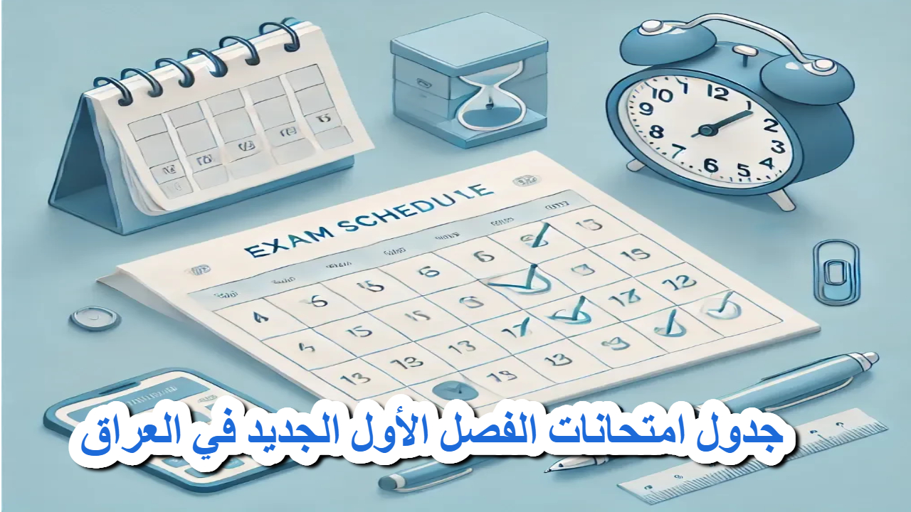 جدول امتحانات الفصل الأول 2025 ... مواعيد جديدة وتفاصيل هامة لجميع الطلاب في العراق 2 جدول امتحانات الفصل الأول 2025 … مواعيد جديدة وتفاصيل هامة لجميع الطلاب في العراق