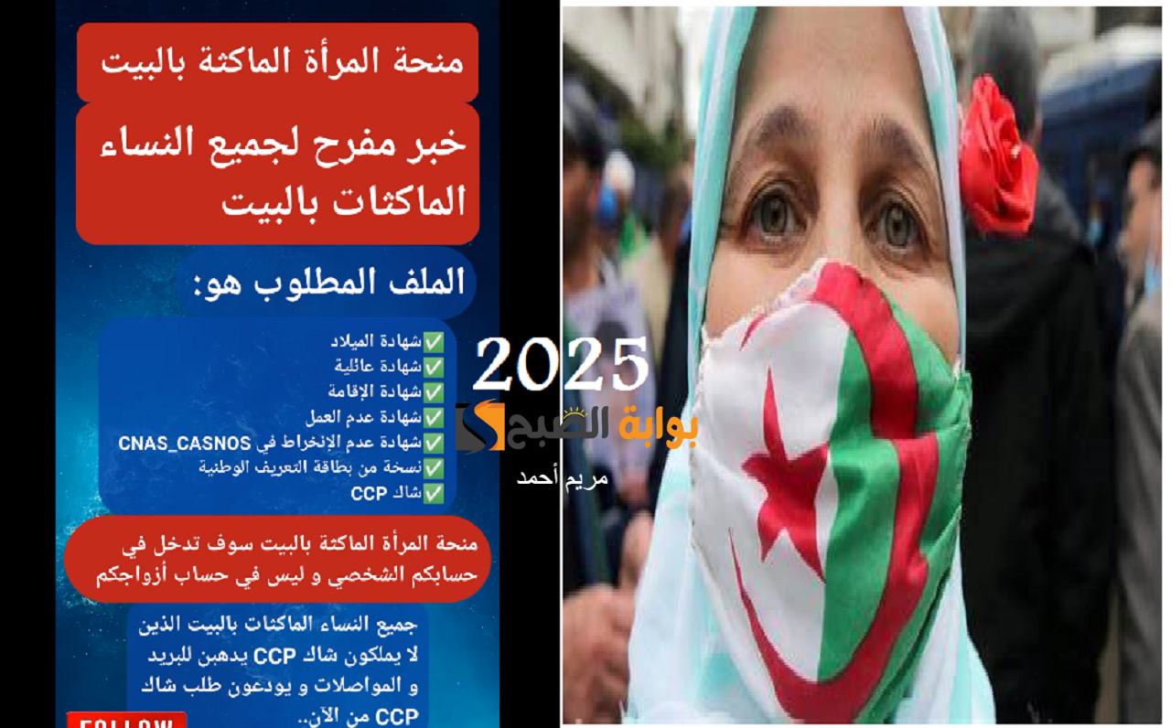 خطوات التسجيل في منحة المرأة الماكثة في البيت 2025 بالجزائر عبر anem.dz وحقيقة زيادة المبلغ
