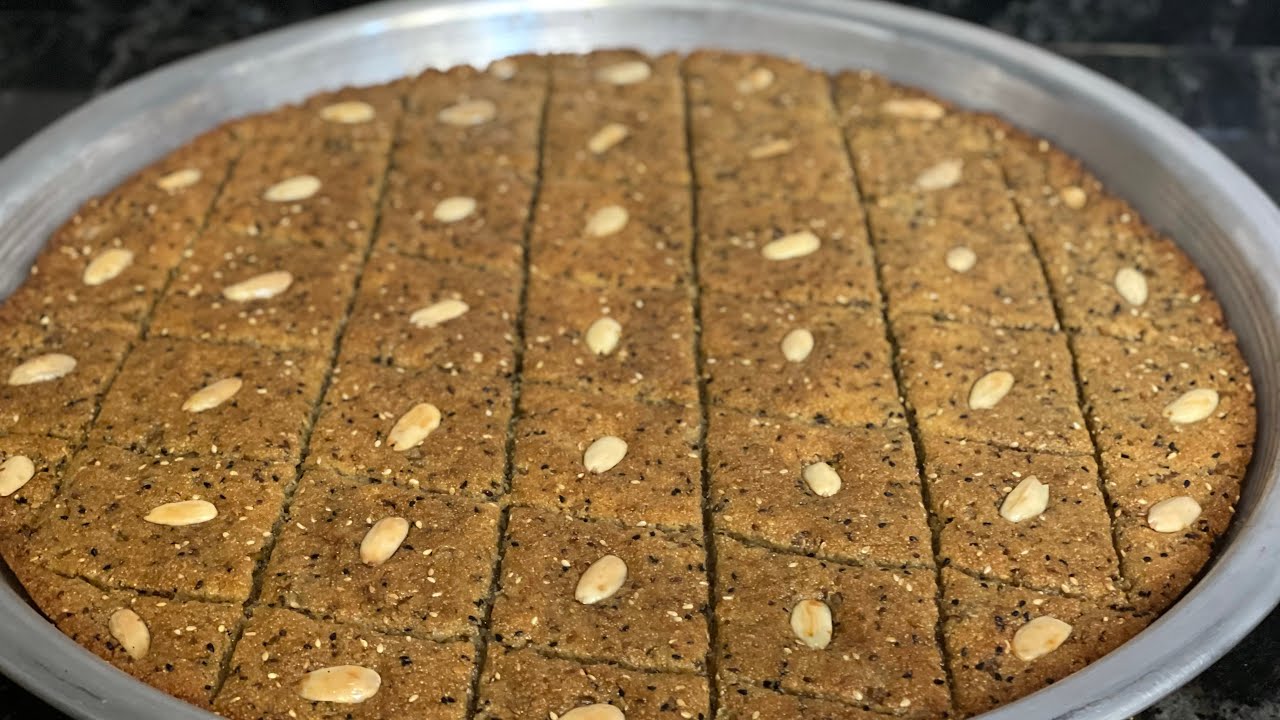طريقة عمل صينية الحلبة الفلسطينية بدون سميد باليانسون والشمر وحبة البركة