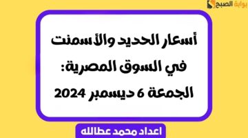 أسعار الحديد والأسمنت في السوق المصرية