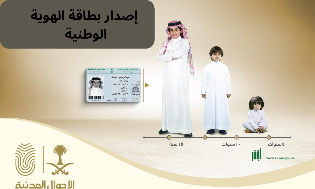 الحد الأدنى لسن إصدار بطاقة الهوية الوطنية للذكور والإناث في السعودية.. "الأحوال المدنية" توضح 2 الحد الأدنى لسن إصدار بطاقة الهوية الوطنية للذكور والإناث في السعودية.. “الأحوال المدنية” توضح