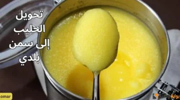 تحويل الحليب إلى سمن بلدي