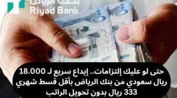 تمويل شخصي 18000 من بنك الرياض