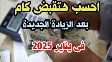 حساب المعاشات بعد الزيادة في يناير 2025