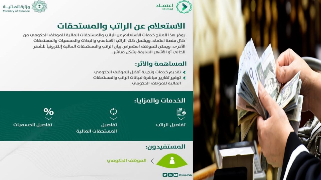 رابط منصة اعتماد الاستعلام عن الراتب والمستحقات المالية لموظفي القطاع العام والخاص etimad.sa