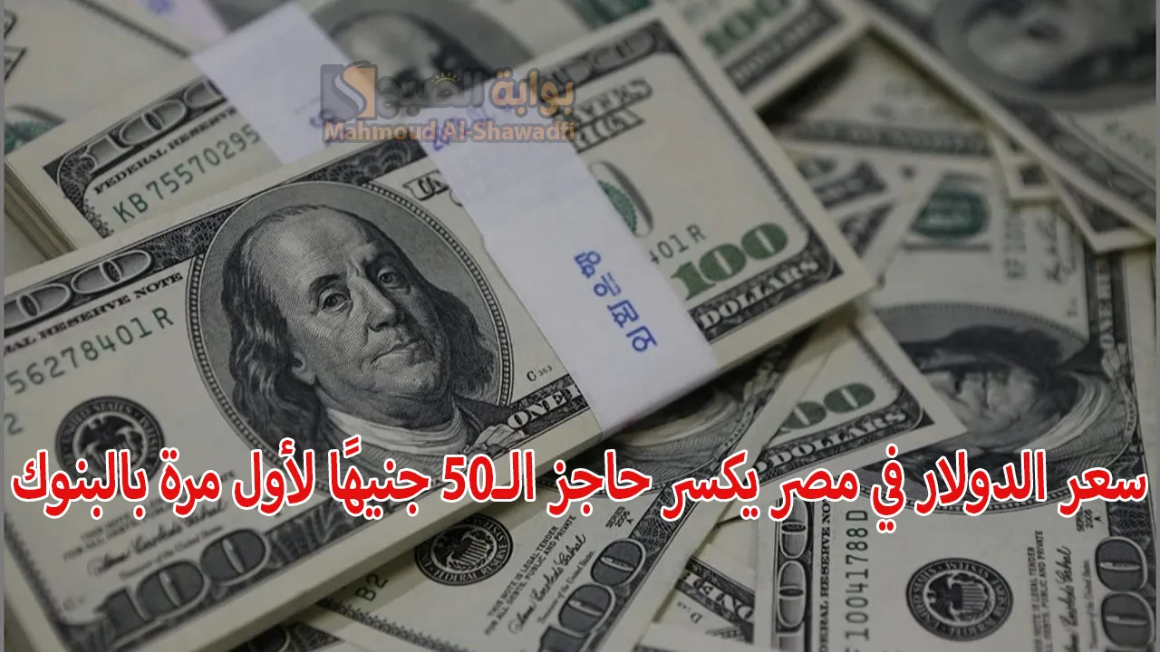 "ارتفاع تاريخي".. سعر الدولار في مصر يكسر حاجز الـ50 جنيهًا لأول مرة بالبنوك 5 “ارتفاع تاريخي”.. سعر الدولار في مصر يكسر حاجز الـ50 جنيهًا لأول مرة بالبنوك