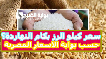 سعر طن الأرز الشعير اليوم لمستهلك وجميع منافذ البيع 1