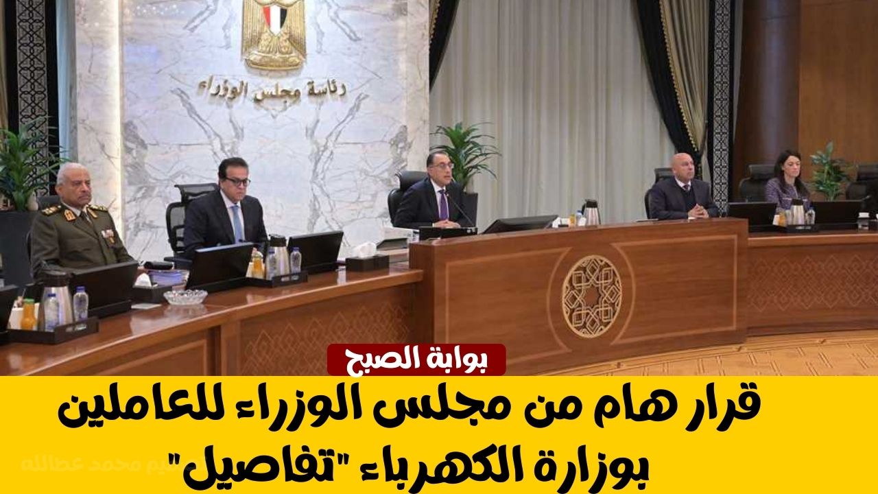 قرار هام من مجلس الوزراء للعاملين بوزارة الكهرباء “تفاصيل”